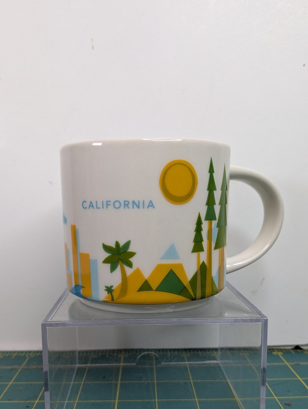 Starbucks California Coffee Mug, Blue Yellow You Are Here Series 2015